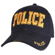 Rothco Deluxe Police Low Profile Cap Black / White Baseball close-up photo