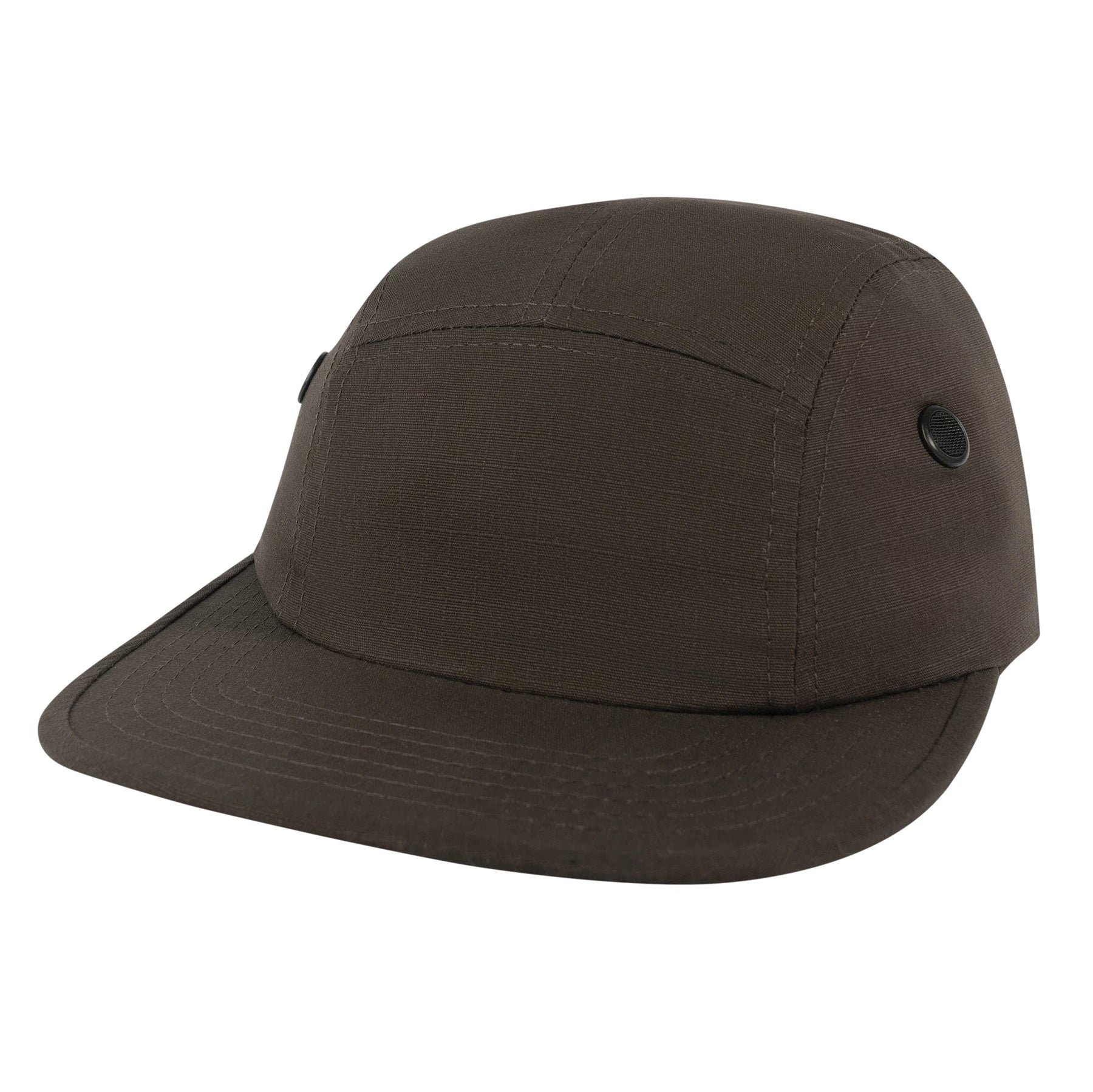 Rothco 5 Panel Rip-Stop Street Cap Black Military Caps reverse view