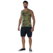 Rothco Vintage Woodland Camo Tank Top Shirts alternate photo