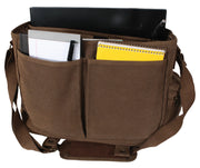 Rothco Vintage Canvas Pathfinder Laptop Bag With Leather Accents