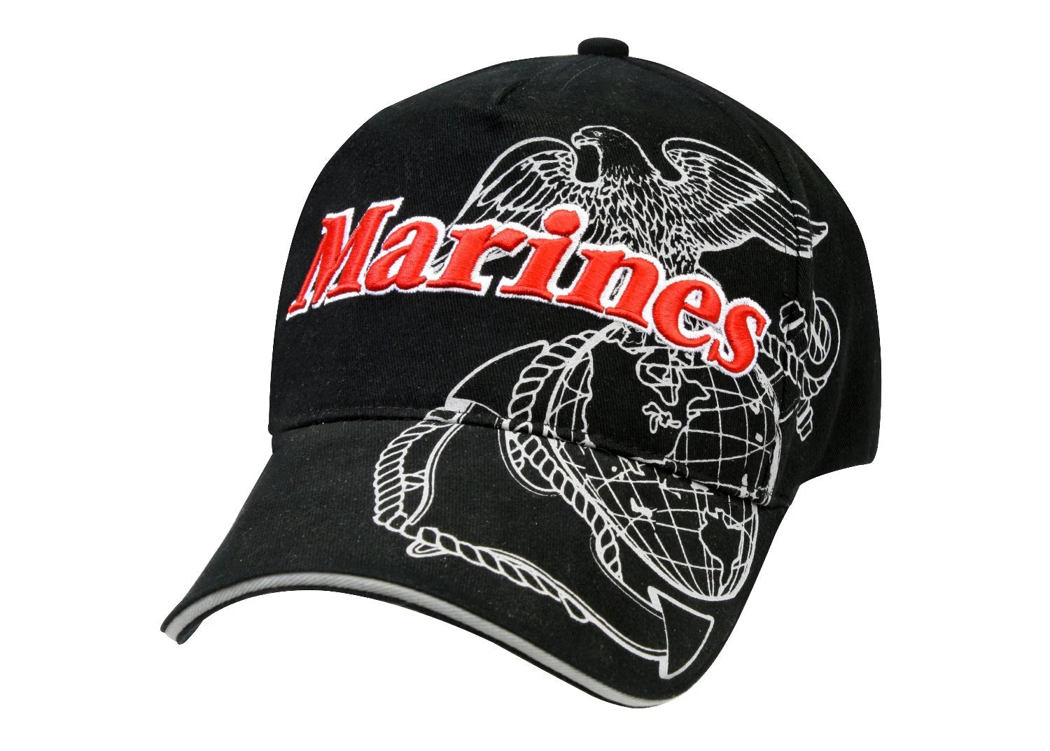 Rothco Deluxe Marines Eagle Globe & Anchor Low Pro Cap detail photo