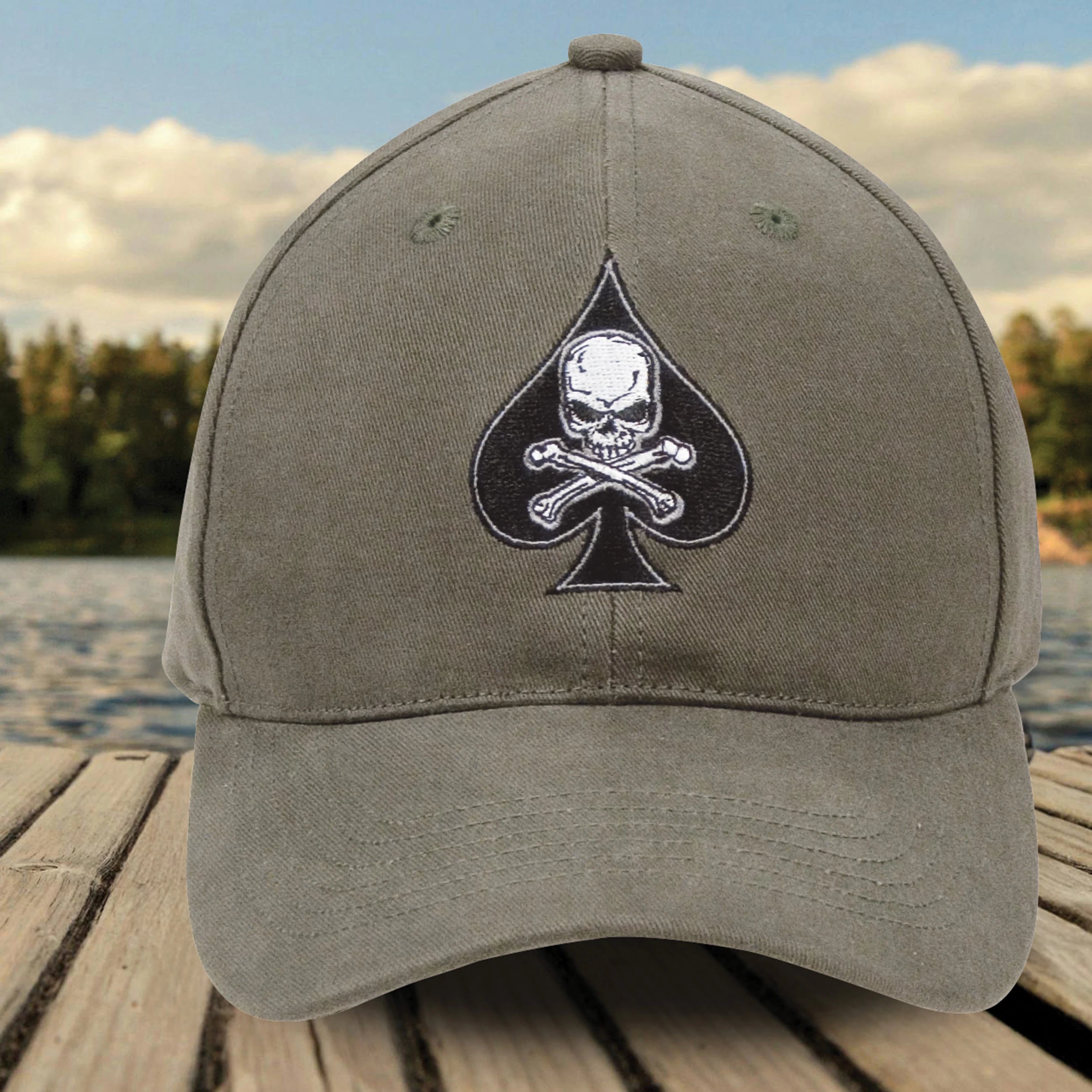 Black Ink Death Spade Low Profile Insignia Cap