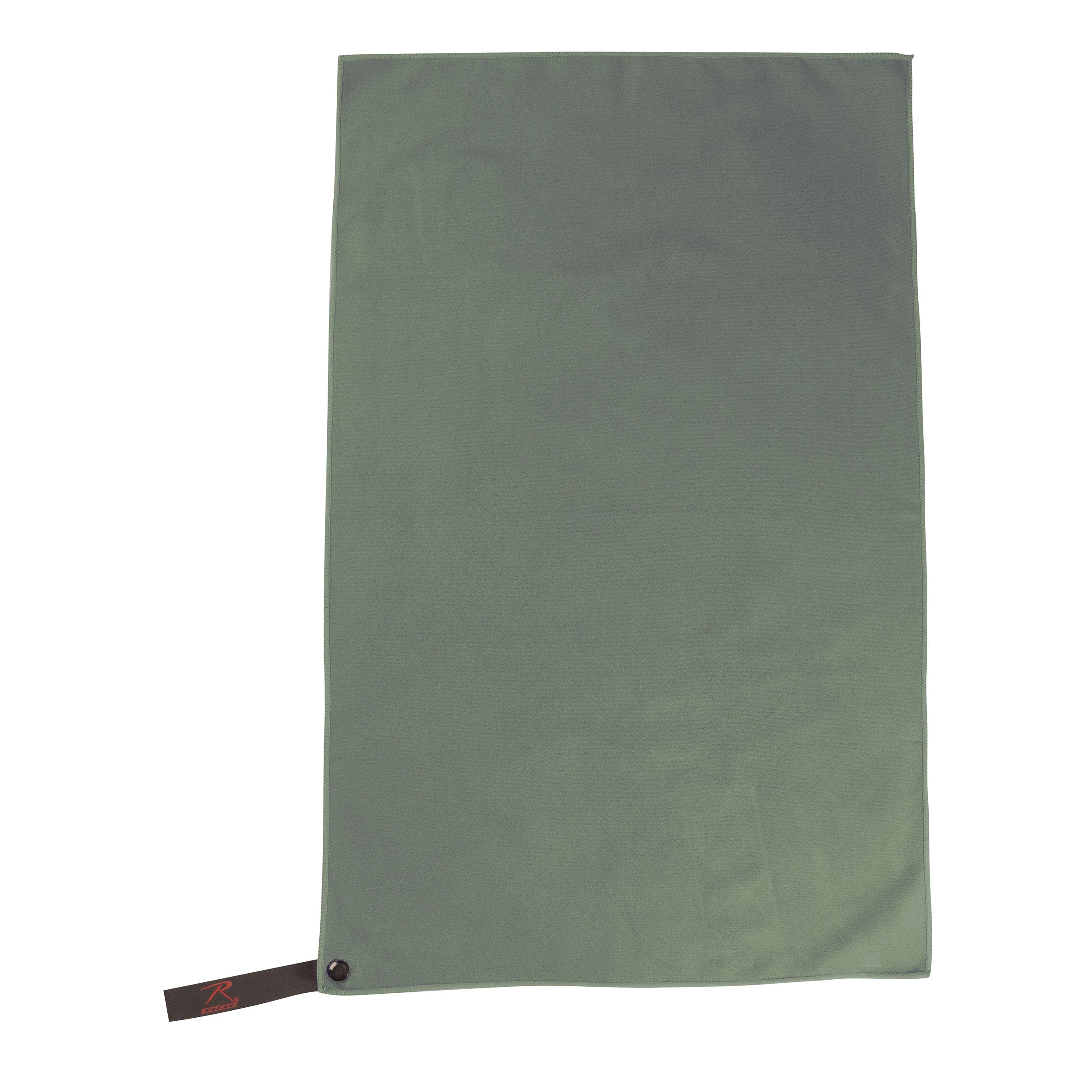 Rothco Microfiber Towel Black 30" x 50" Camping & side detail photo