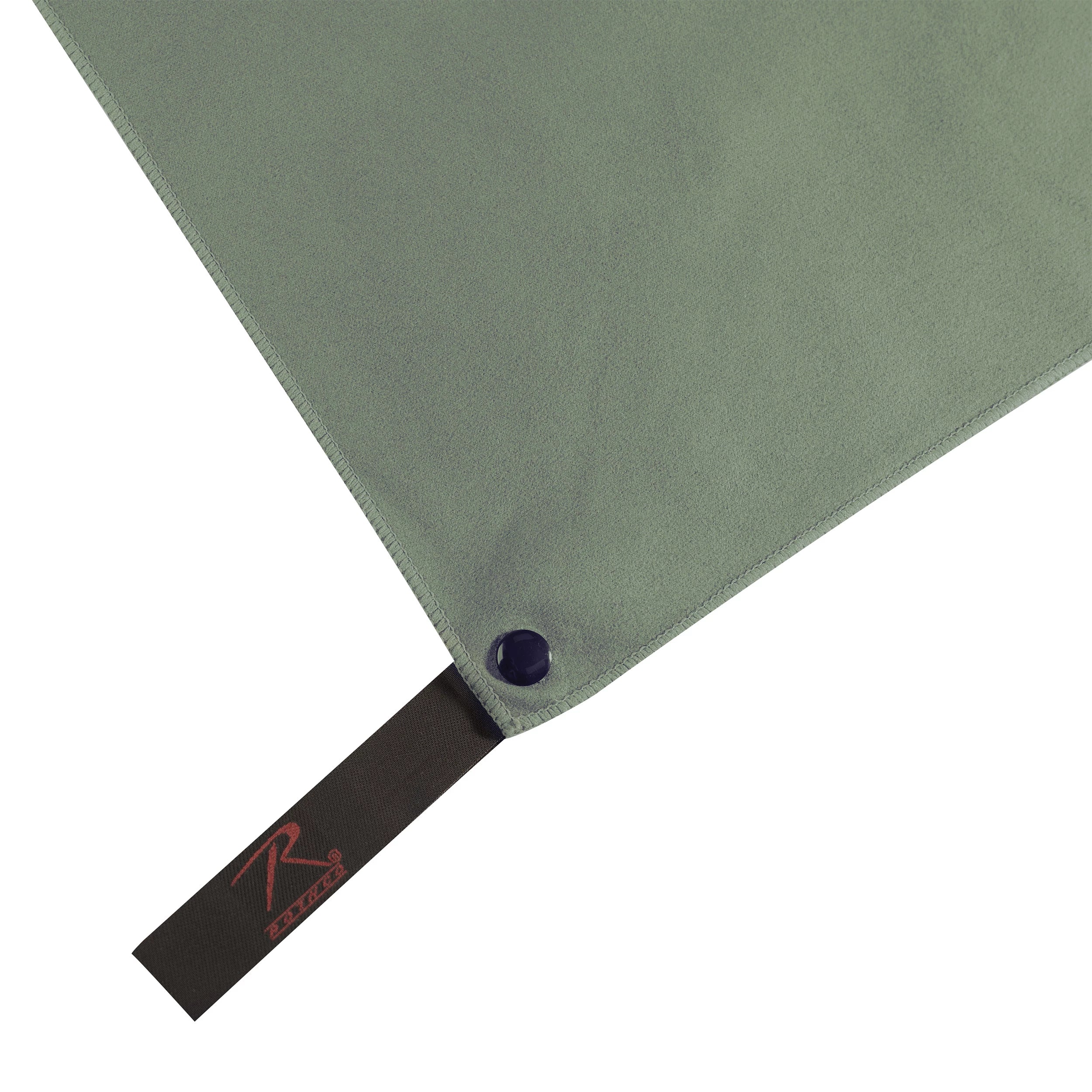 Rothco Microfiber Towel Black 30" x 50" Camping & Survival reverse view