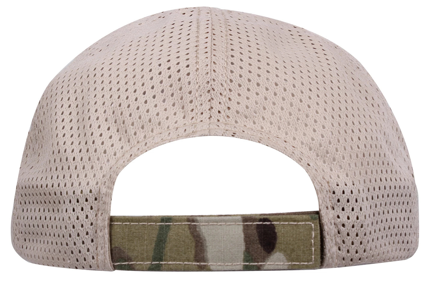 Rothco Tactical Mesh Back Cap With Embroidered US Flag MultiCam reverse view