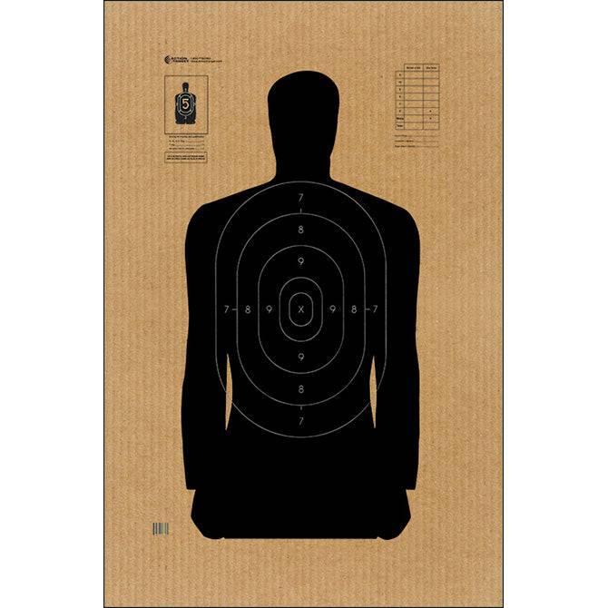 Action Targets Reduced B-27 Cardboard Target
