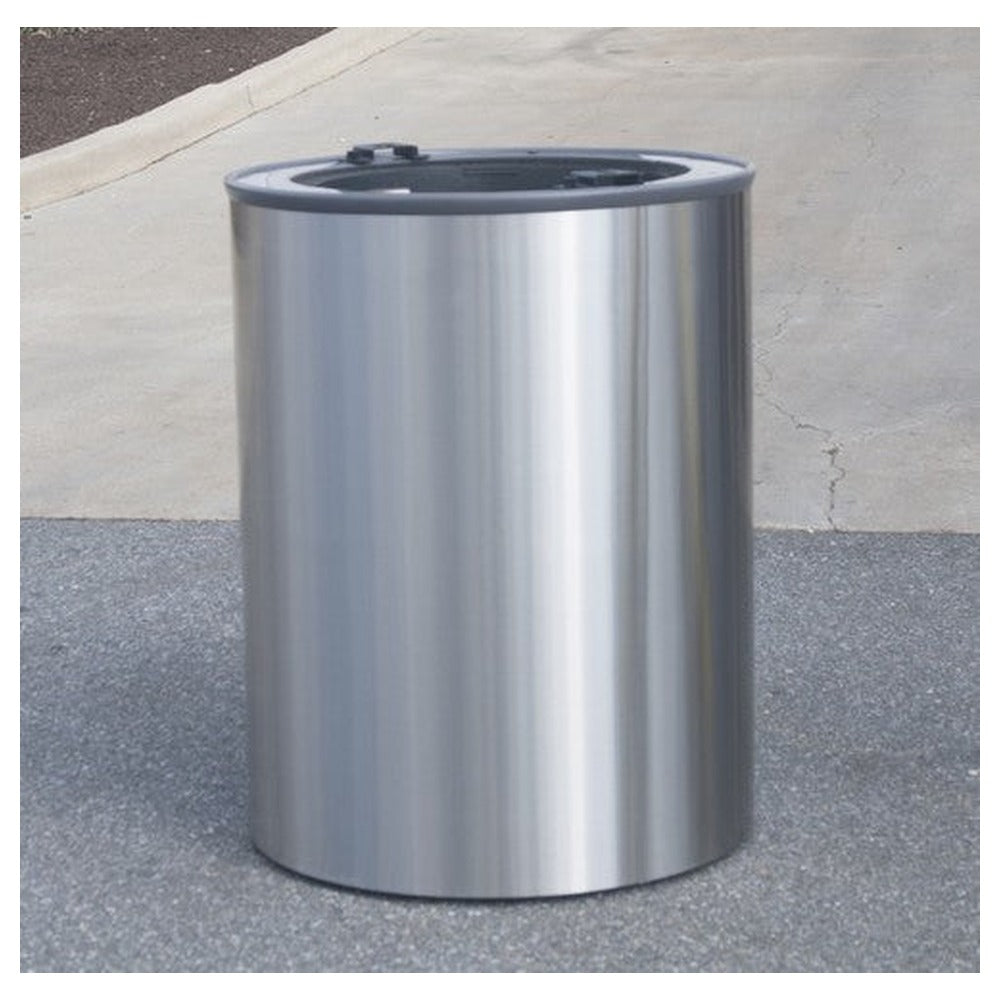 Mistral blast containment receptacle installed on public pavement walkway