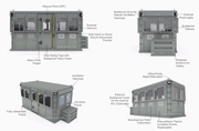 diagrames of ballistic protective booth