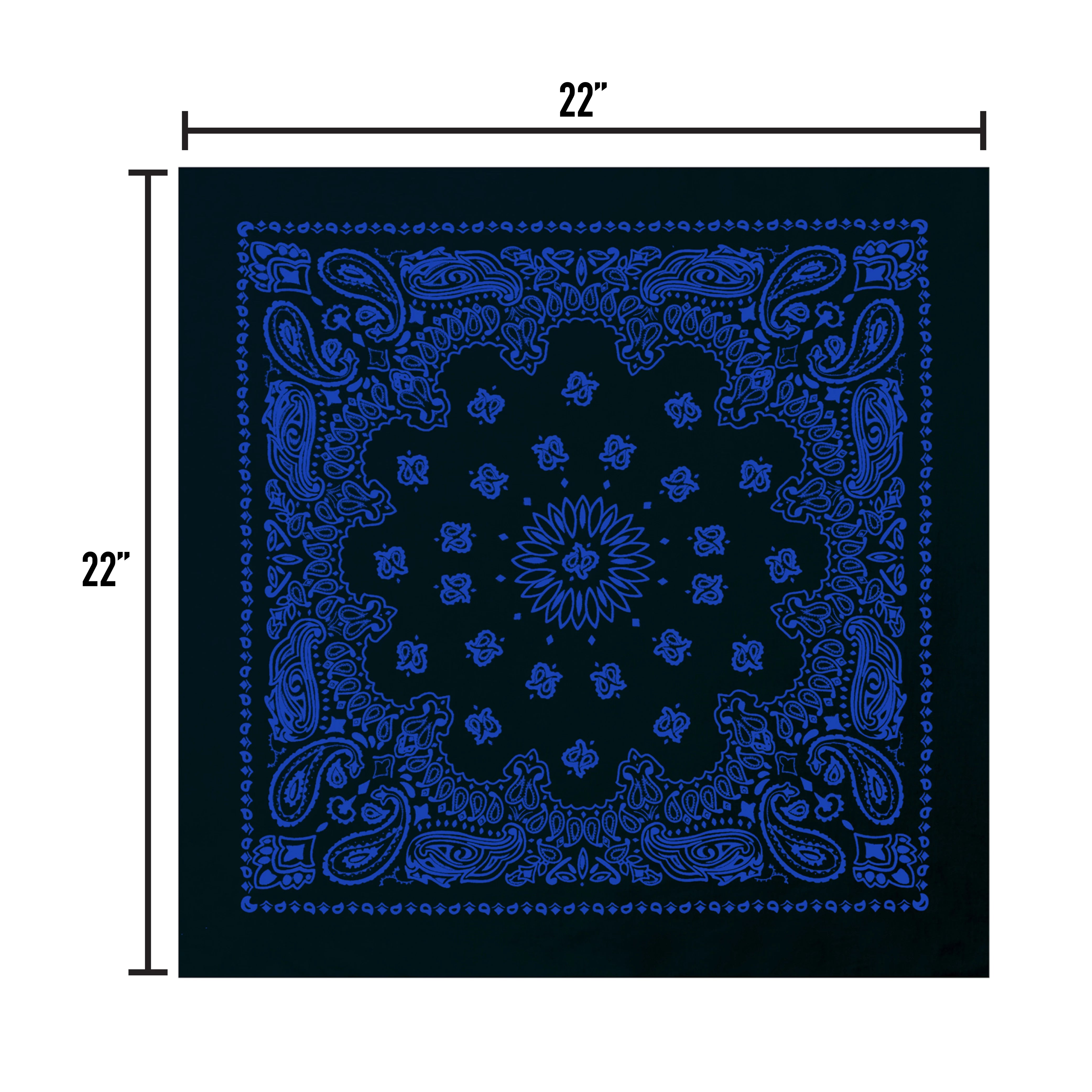 Rothco Trainmen Paisley Bandana - 22" X 22"