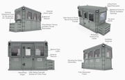 Multi-occupancy Kibo cabin featuring reinforced structure suitable for border security applications