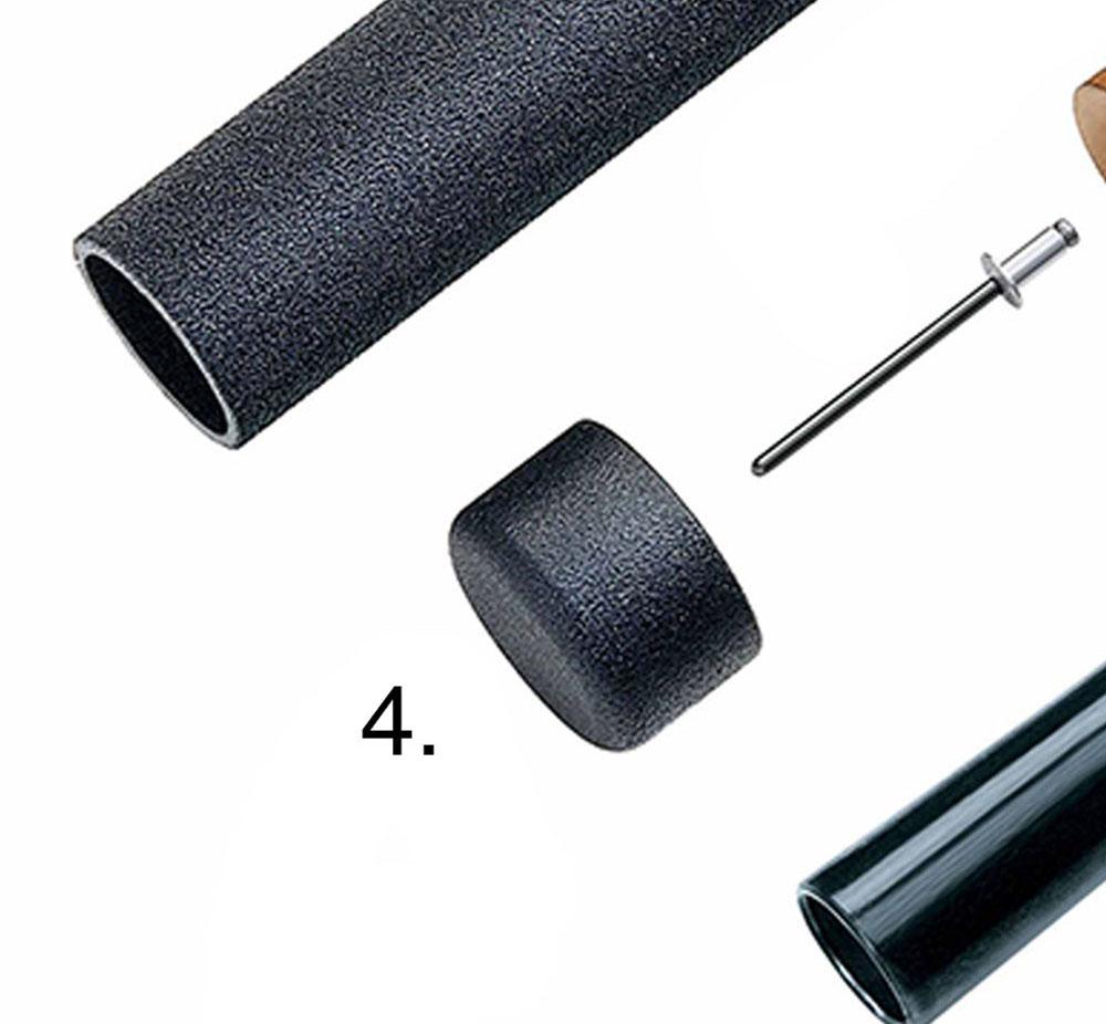 ASP Friction Loc Baton Part, Cap (Alumin