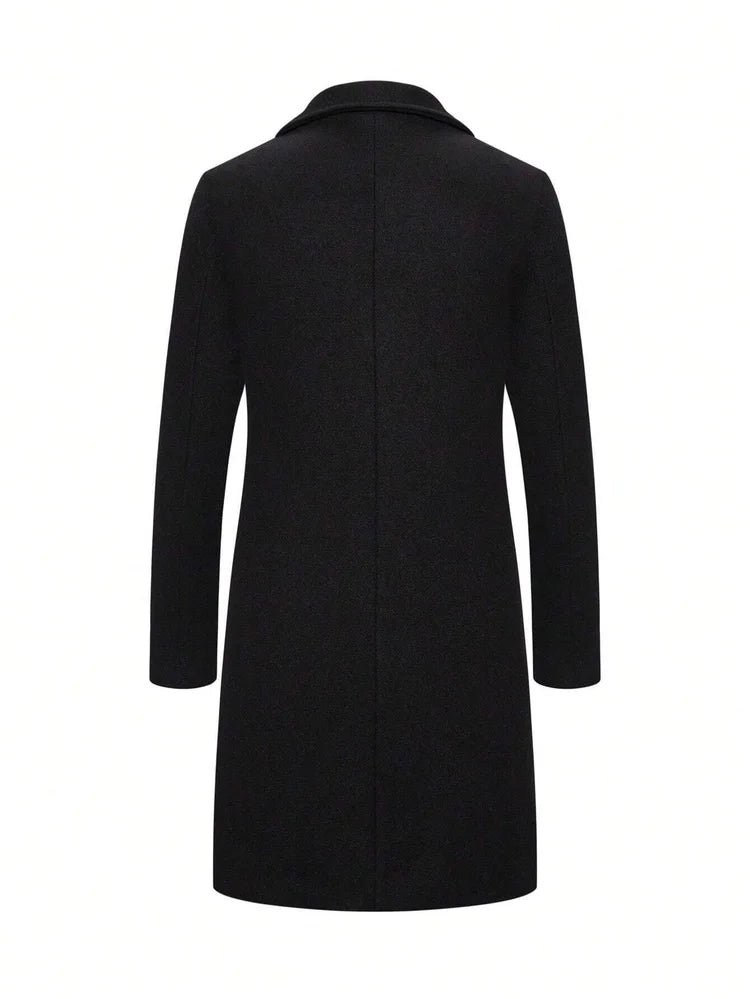 Men's Woolen Coat Jacket, Casual Overcoat