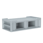 Cortech Endurance Bed 2.1 7802GY molded correctional bed in gray with side storage