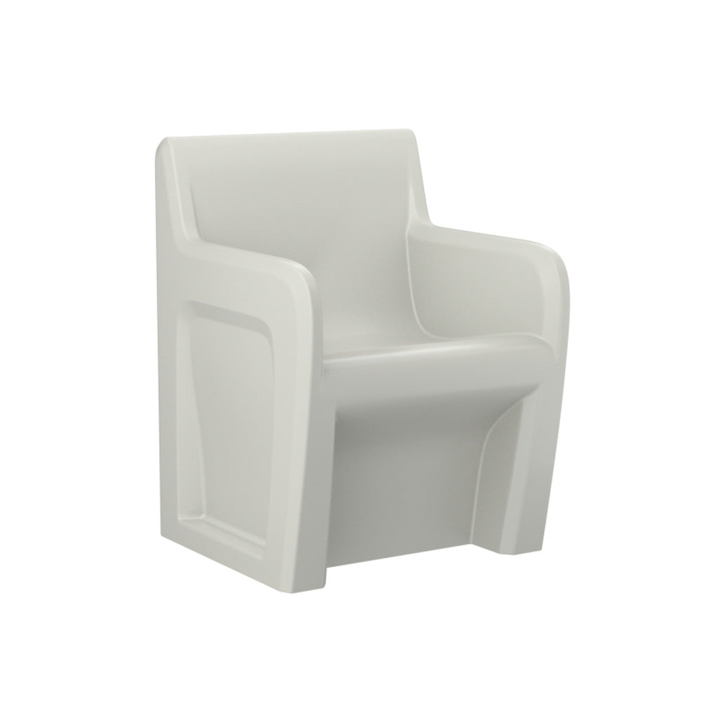 Cortech Sentinel 106484SG molded arm chair in stone gray