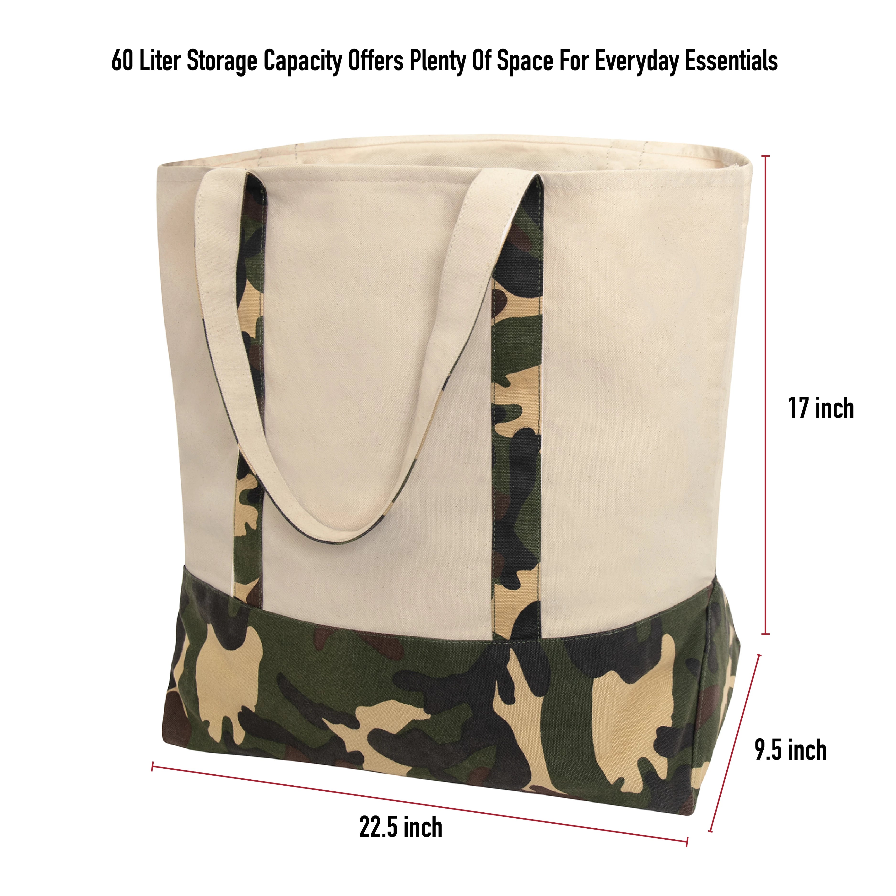 Rothco Large Camo Canvas Tote Bag