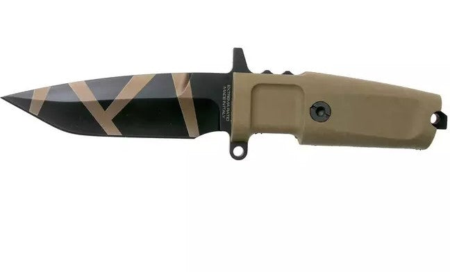 Extrema Ratio - Requiem (H.C.S) Fixed Blade Knife, Bohler N690 steel blade 4.9 mm thick, hardened to 58 HRC, stone-washed finish, lightweight ergonomic handle, made in Italy