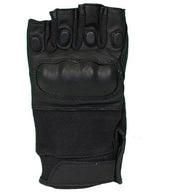 SecPro Warrior Touch Hard Knuckle Leather Gloves (Black) - SecPro