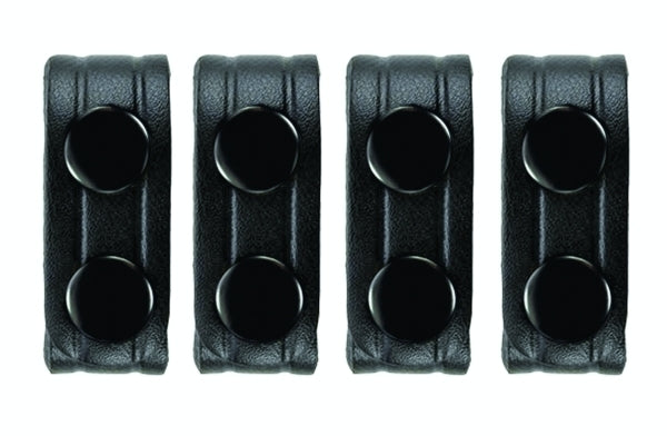 Hero's Pride AirTek Belt Keepers 7/8 w/ Black Snaps - Fits 2 Belt(4 Pack)