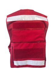 Red Reflective Safety Vest - SecPro