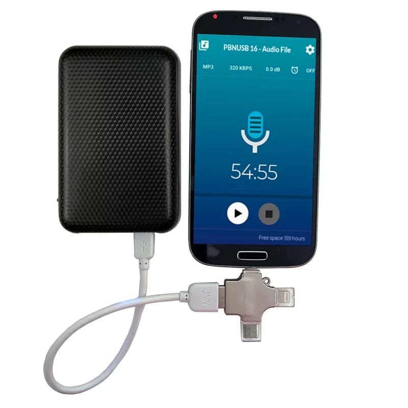 K-MIC-OTG – Long Life Audio 600 Hours of Storage 16GB
