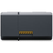 A dark gray rectangular electronic device with a gold multi-pin connector on the front, shown against a plain white background.