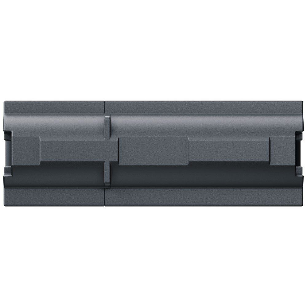 A dark gray plastic replacement battery or power pack, shown from a top-down perspective against a plain white background.