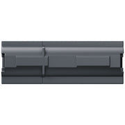 A dark gray plastic replacement battery or power pack, shown from a top-down perspective against a plain white background.
