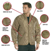 ROTHCo Concealed Carry Quilted Woobie Jacket - Rothco
