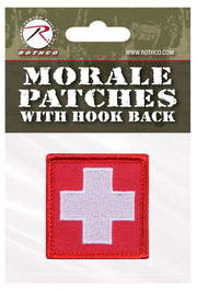 Rothco White Cross Red Morale Patch