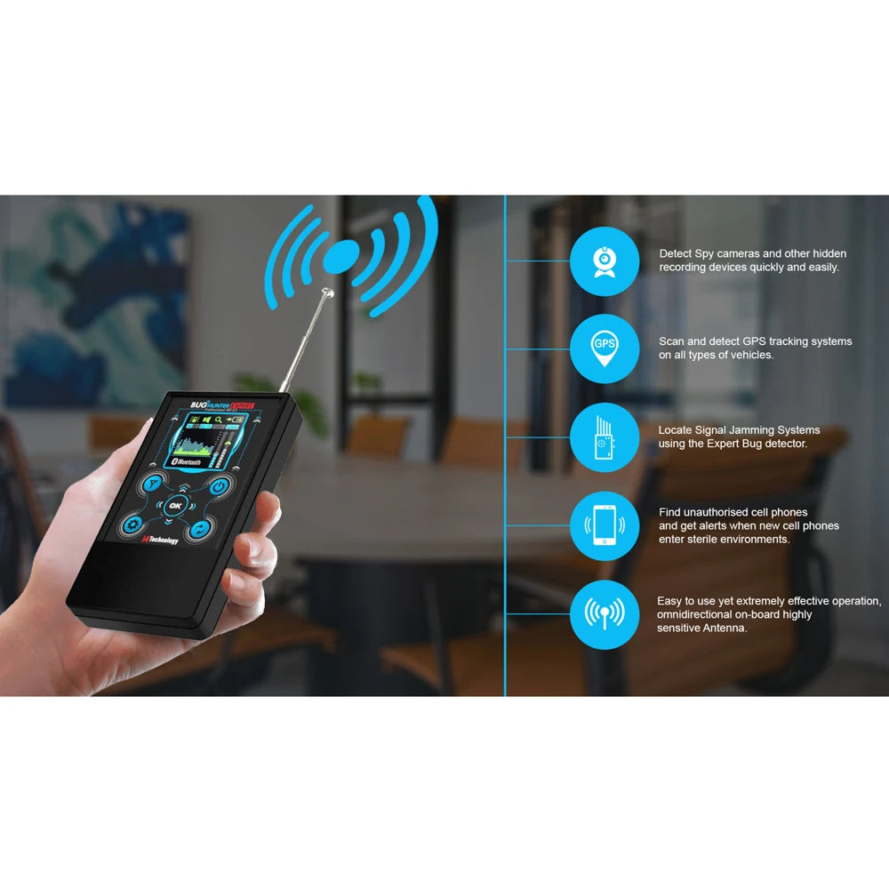 BHX – Expert Professional Live Scanning TSCM Detector with Built-In Frequency Meter