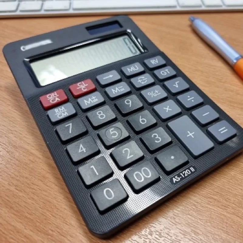 Black Vox Calculator Covert Audio Recorder with VOX & Time & Date File Stamping
