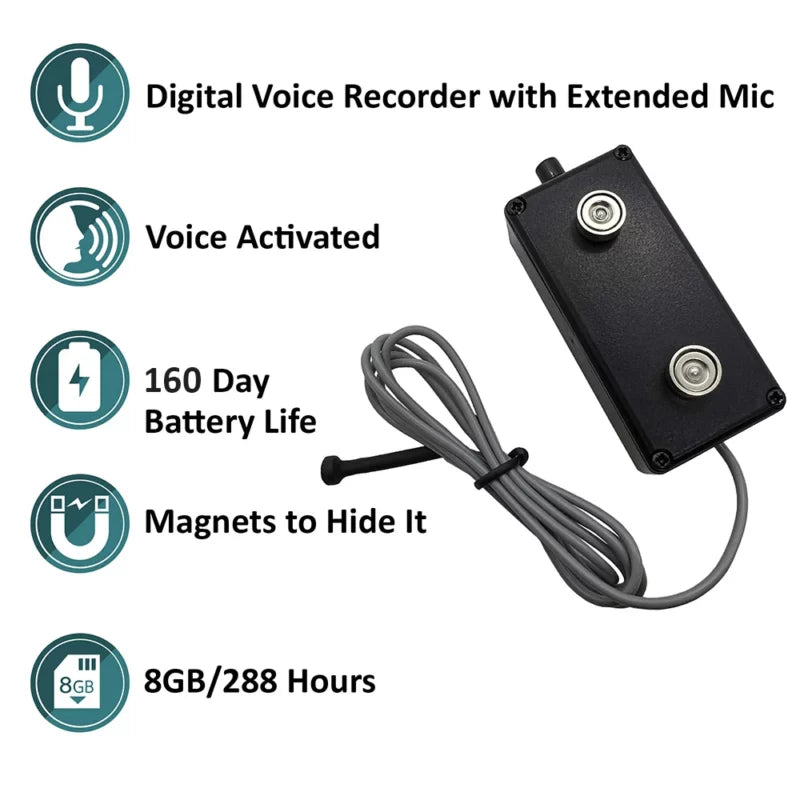 PBN-BVEXT – Black Vox External Long Life Audio Recorder
