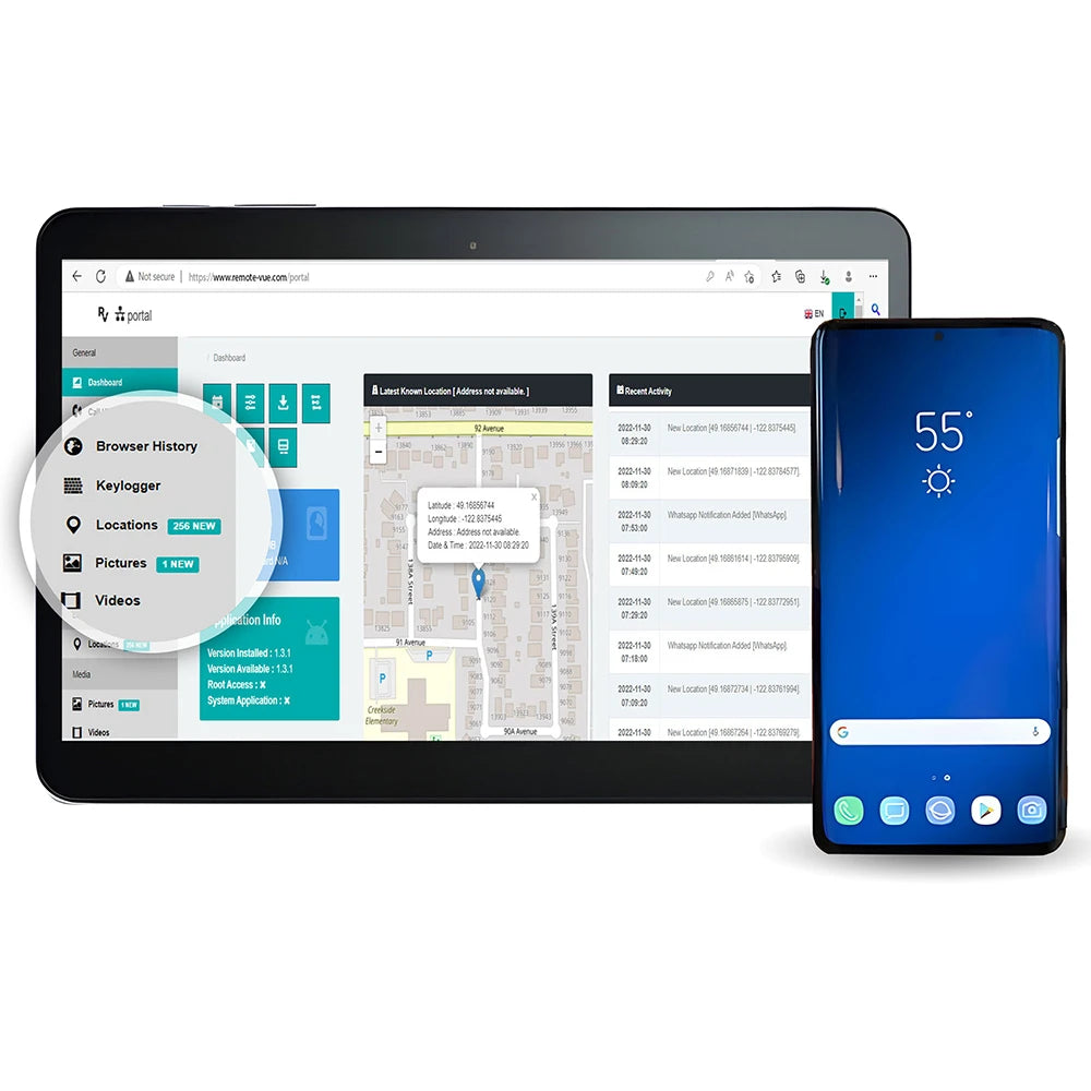 PBN-TEC Remote-Vue – Android Parental Monitoring Software 1 Year