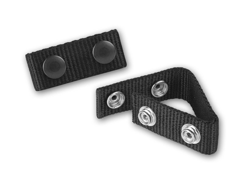 1 Nylon Belt Keeper w/ Black Snap - 4 Pack