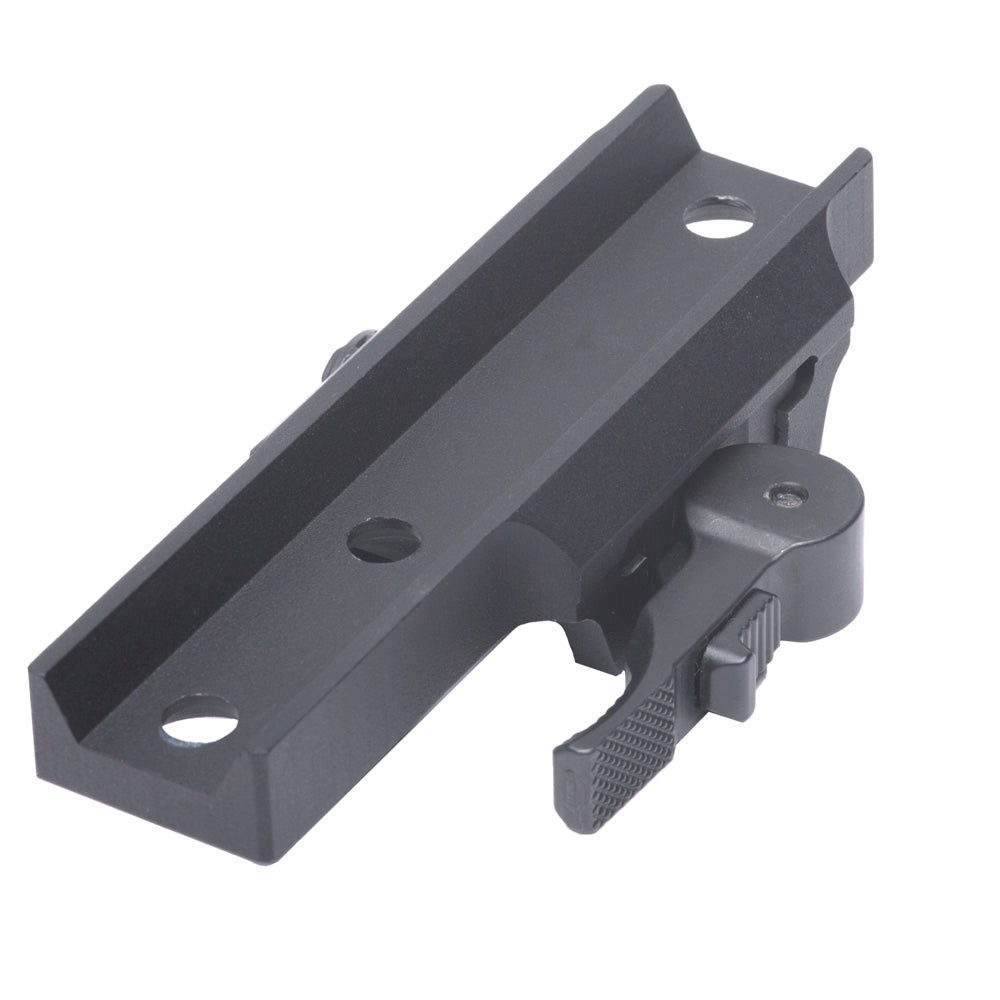 Black metal bracket on a white background