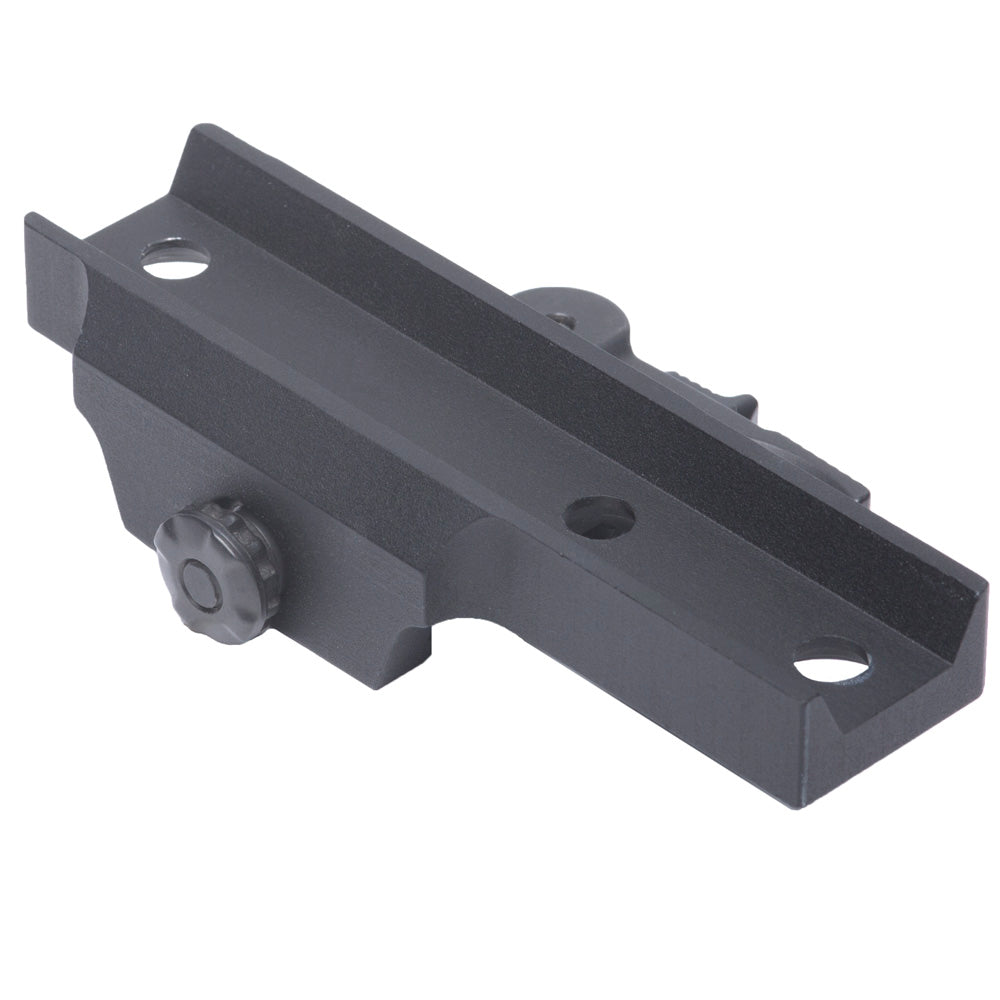 Black metal bracket on a white background