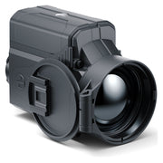 Black thermal imaging camera on a white background