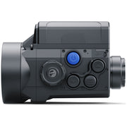 Black thermal imaging camera on a white background