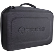 A black textured hard carrying case with a top handle and a debossed Pulsar logo on the front, shown against a plain white background.