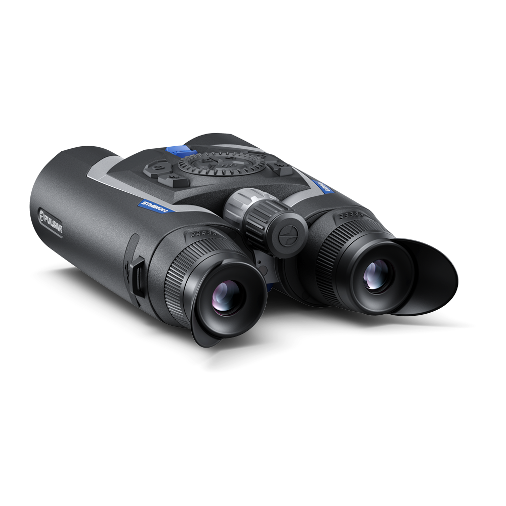Black night vision device on a white background