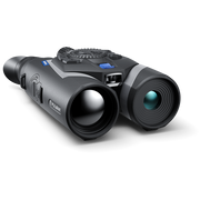 Pair of binoculars on a white background