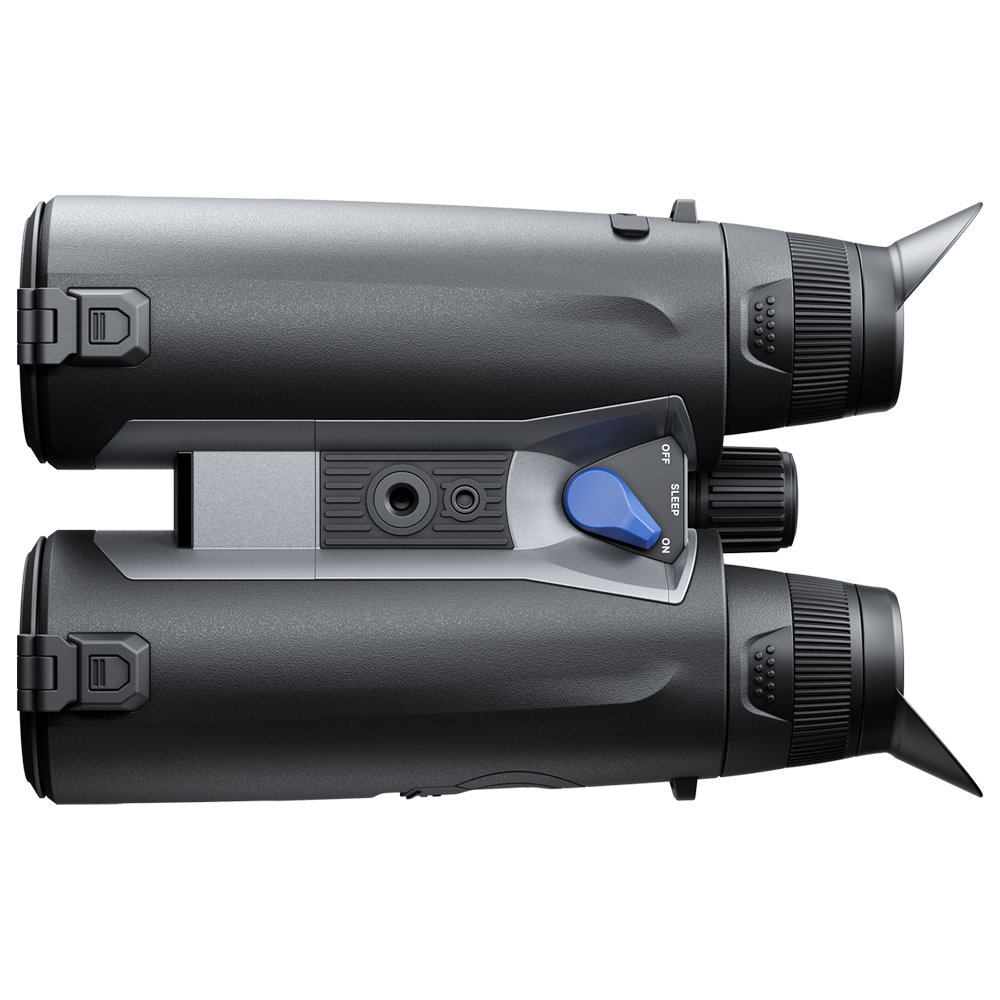 Black thermal imaging device on a white background