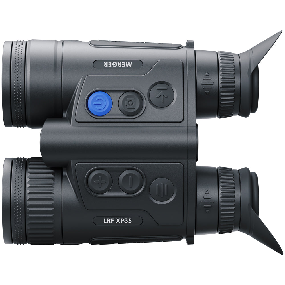 Black night vision device with Meger branding on a white background