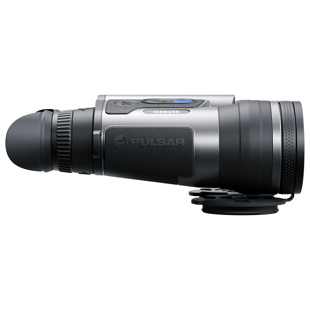 Pulsar thermal imaging monocular on a white background