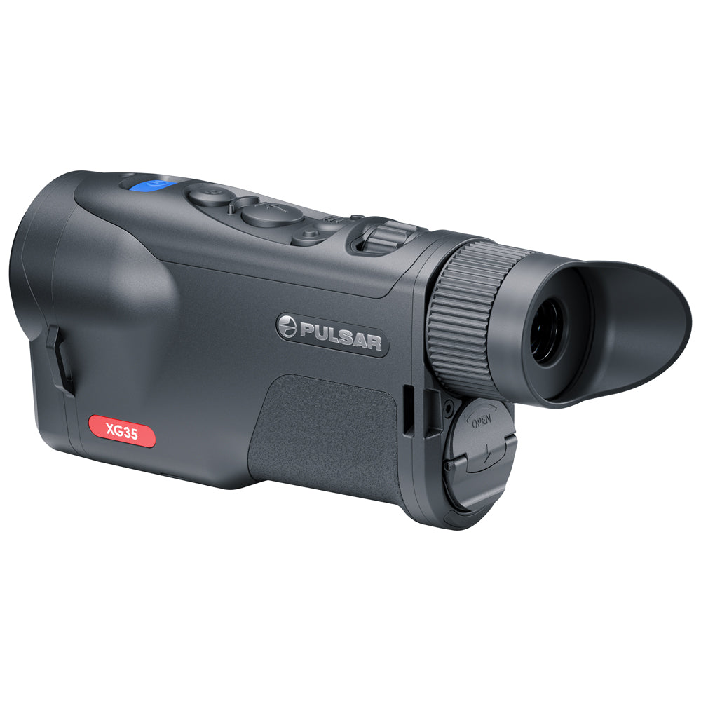 Pulsar thermal imaging device on a white background