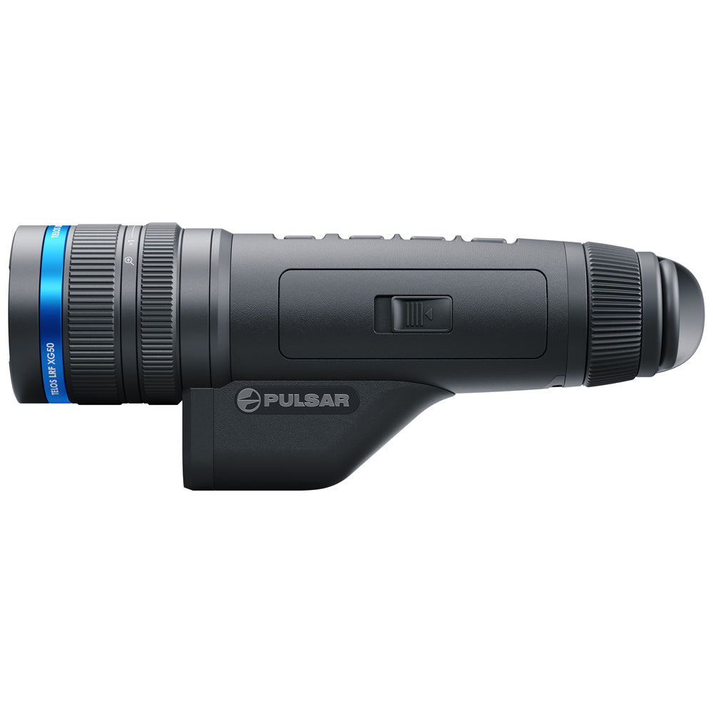 Black Pulsar monocular on a white background