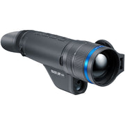 Black thermal imaging device with lens on a white background