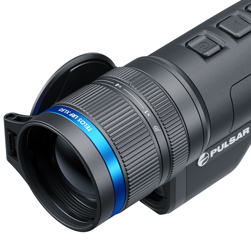 Pulsar thermal imaging monocular on a white background