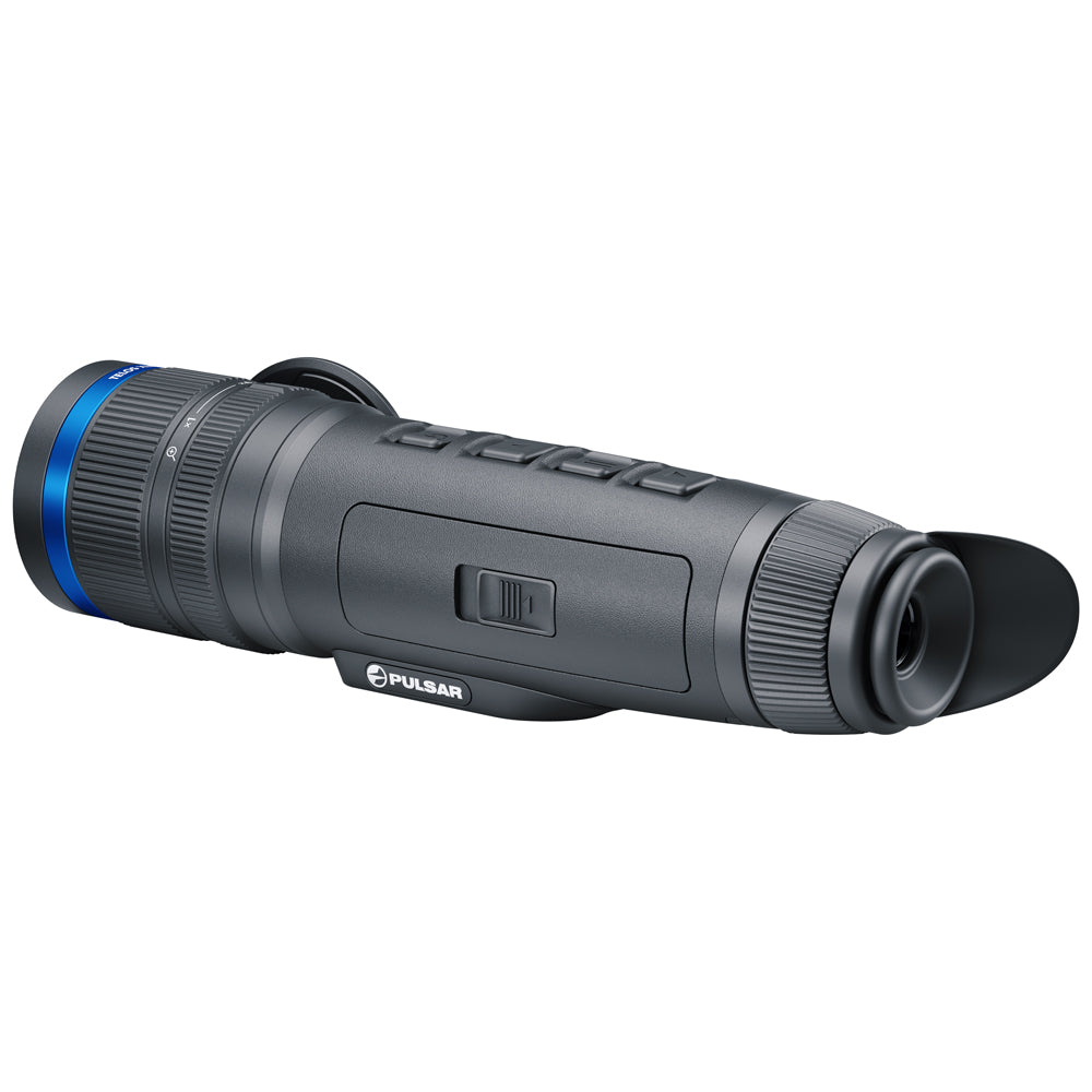 Monocular with Pulsar logo on a white background