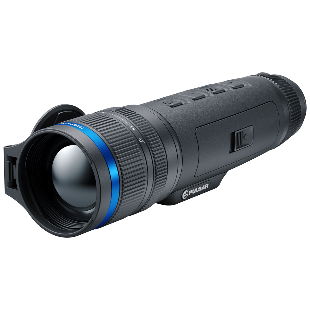 Black thermal imaging camera with Pulsar branding on a white background